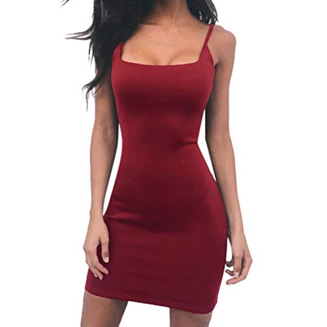 Social Vestido Corto Mini Sexy Ajustado para Mujer Primavera Verano 2019