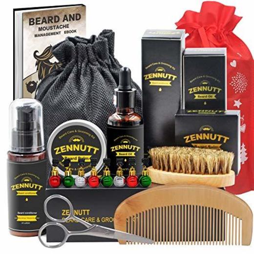 ZENNUTT Kit para el cuidado de la barba con acondicionador de barba