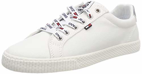 Fashion Tommy Hilfiger Tommy Jeans Casual Sneaker, Zapatillas para Mujer, Blanco