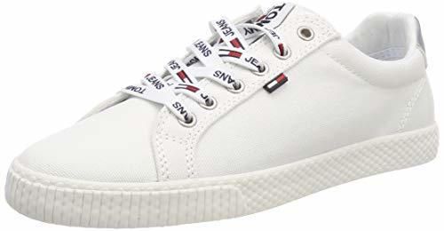 Tommy Hilfiger Tommy Jeans Casual Sneaker, Zapatillas para Mujer, Blanco