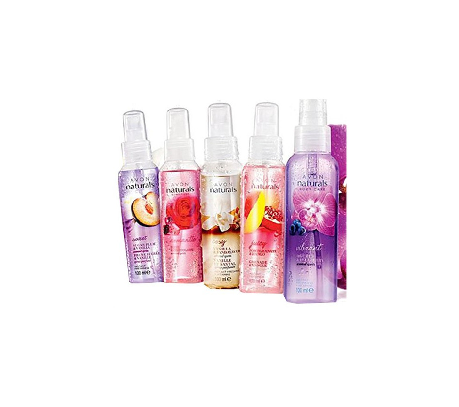 Social 5 x Avon Naturals Spray corporal Mix 5 x 100 ml