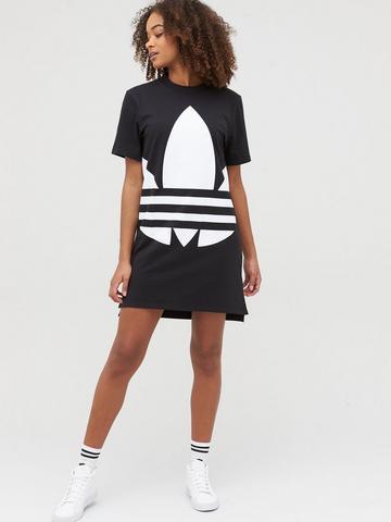 Lugares adidas Originals Women's Large Logo T-Shirt Dress