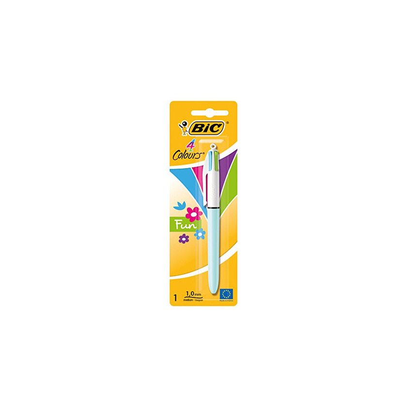 Social BIC 4 colores Fun Bolígrafo Retráctil punta media