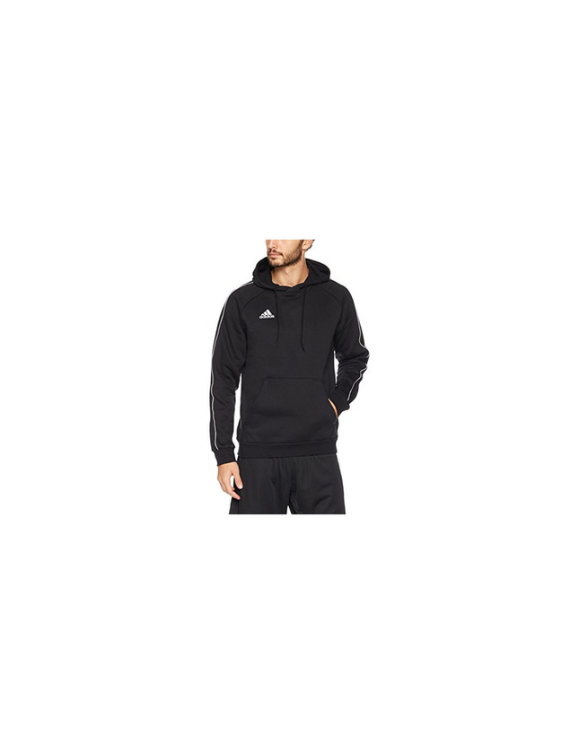Social adidas Core18 Hoody Sudadera con Capucha, Hombre, Negro
