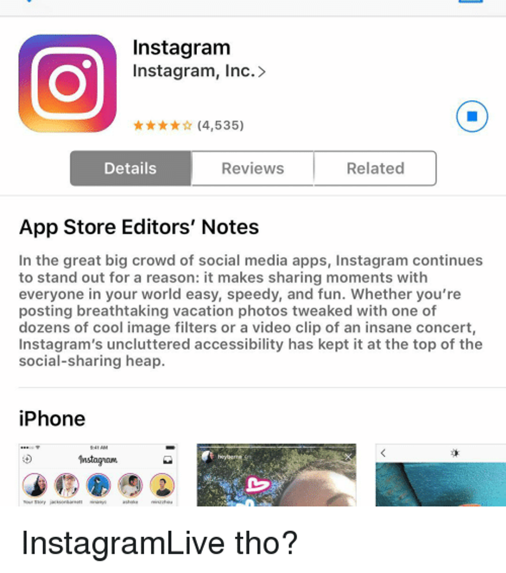 Videogames ‎Instagram on the App Store