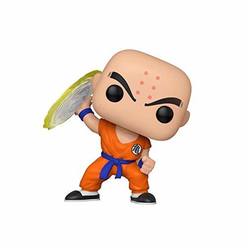 Social Funko- Pop Animation: Dragon Ball Z-Krillin w/Destructo Disc Collectible Toy, Multicolor