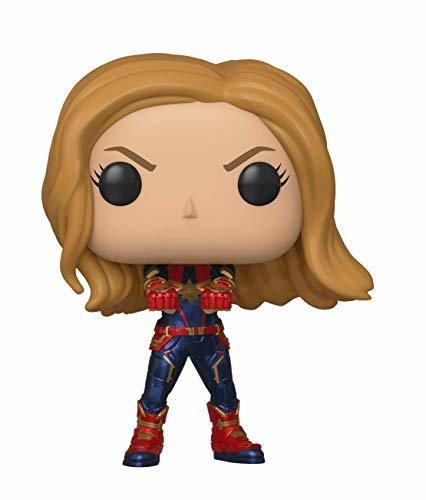 Funko- Pop Bobble: Avengers Endgame: Captain Marvel Capitana Collectible Figure, Multicolor, Estándar