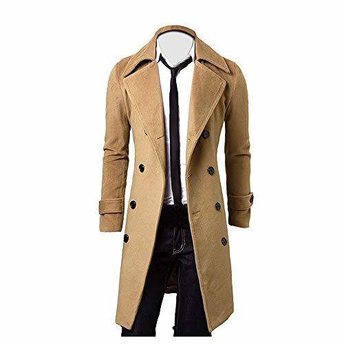 Producto Hombre Invierno Abrigo,JiaMeng Chaqueta para Hombre,Ligero Chaqueta Abajo Cálido Trinchera de Invierno