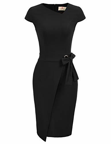 Producto Mujer Vestido Lápiz de Oficina Elegante Mangas Cortas S CL010867-1