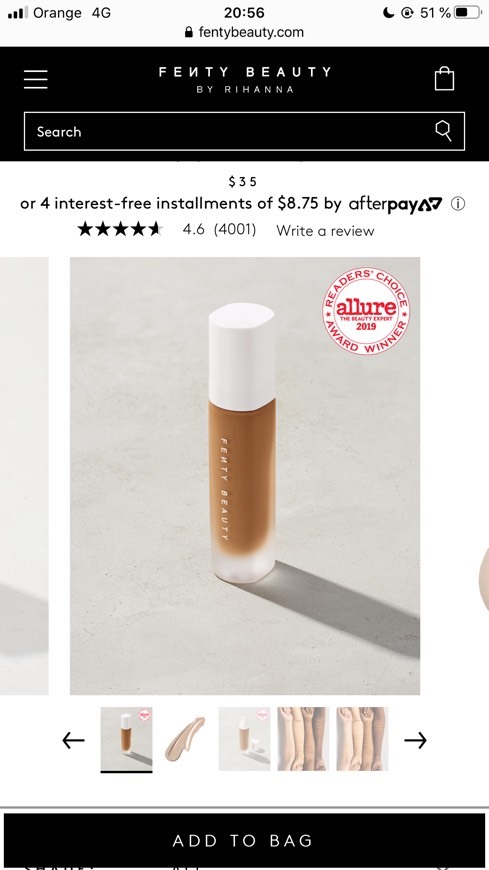 Product Pro Filt’r Soft Matte Fenty Beauty 