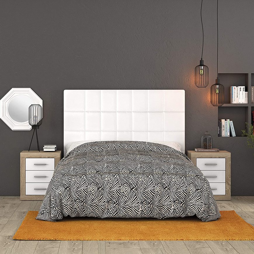 Social HomeSouth - Mesita de Noche, Mesilla Dormitorio Modelo Lara, Color Cambria y