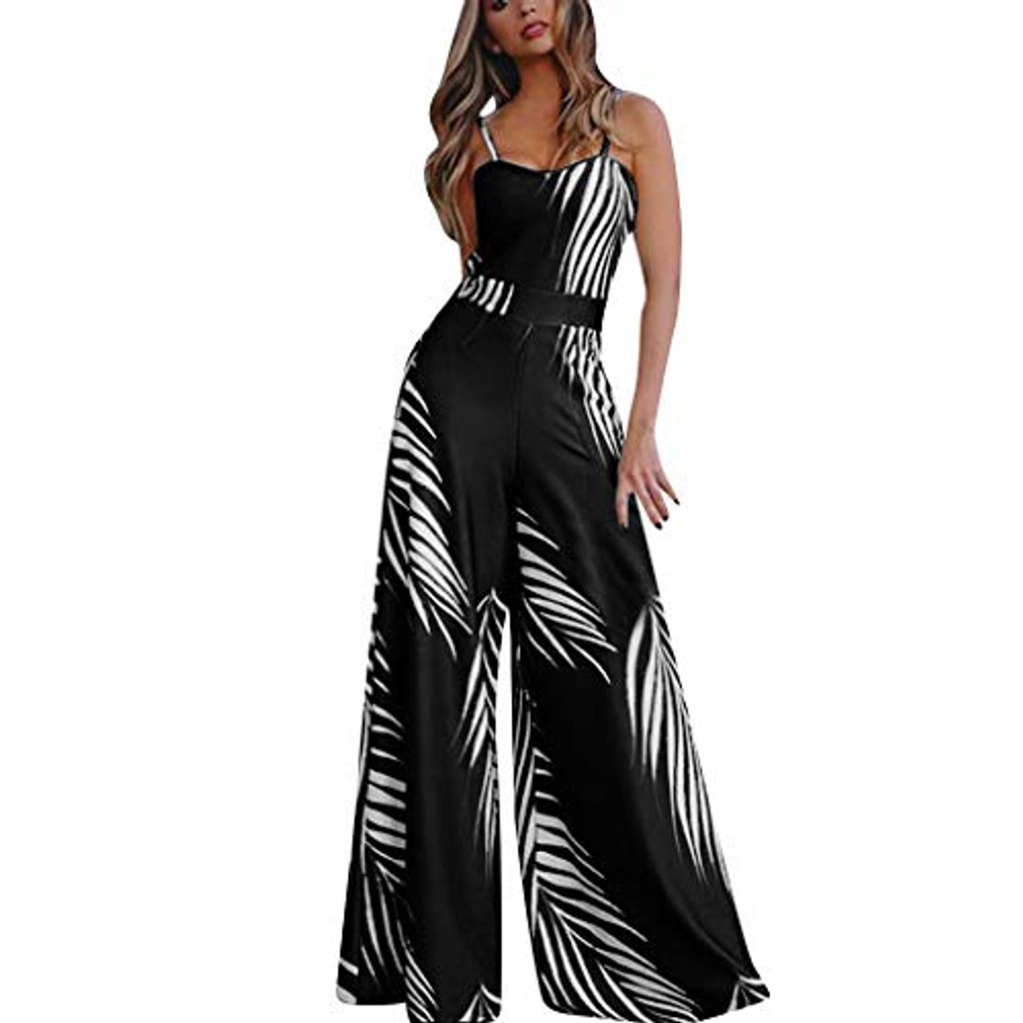 Social Dongwall Monos de Mujer de Moda Cintura elástica de Mujer Jogger de