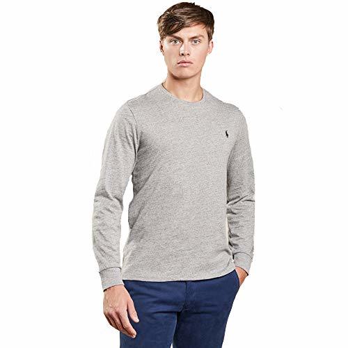 Moda Ralph Lauren Camiseta de Manga Larga para Hombre Custom Fit