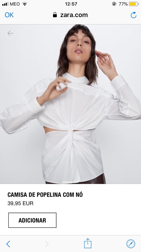 Moda Camisa com abertura ✨