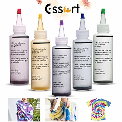 Social Essort Tie-Dye Kit Tinte para Ropa 5 Colores Juego de Teñido Anudado