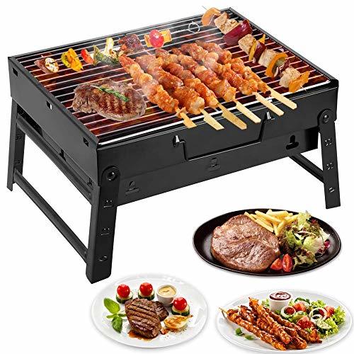 Producto Mbuynow Barbacoa de Carbón Portátil con Parrillas y Pies Plegables para BBQ