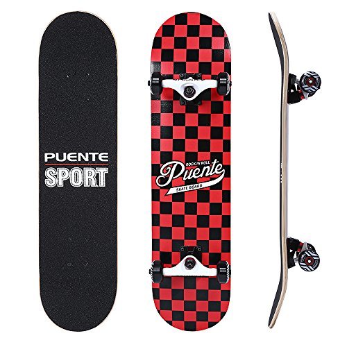 Social NACATIN Skateboard Completo para Adultos y Niños con Rotamiento 602 ABEC-9