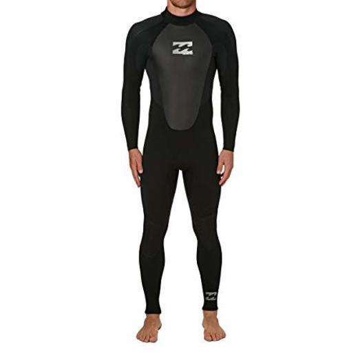 BILLABONG 2017 Intruder 4/3mm GBS Back Zip Wetsuit Black O44M15 Wetsuit Sizes