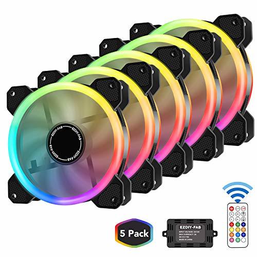 Electronic EZDIY-FAB 5-Pack Ventilador PC 120mm RGB