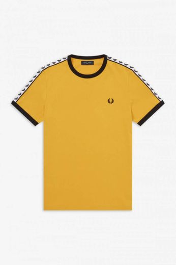 T-shirt ringer com fita Fred perry 