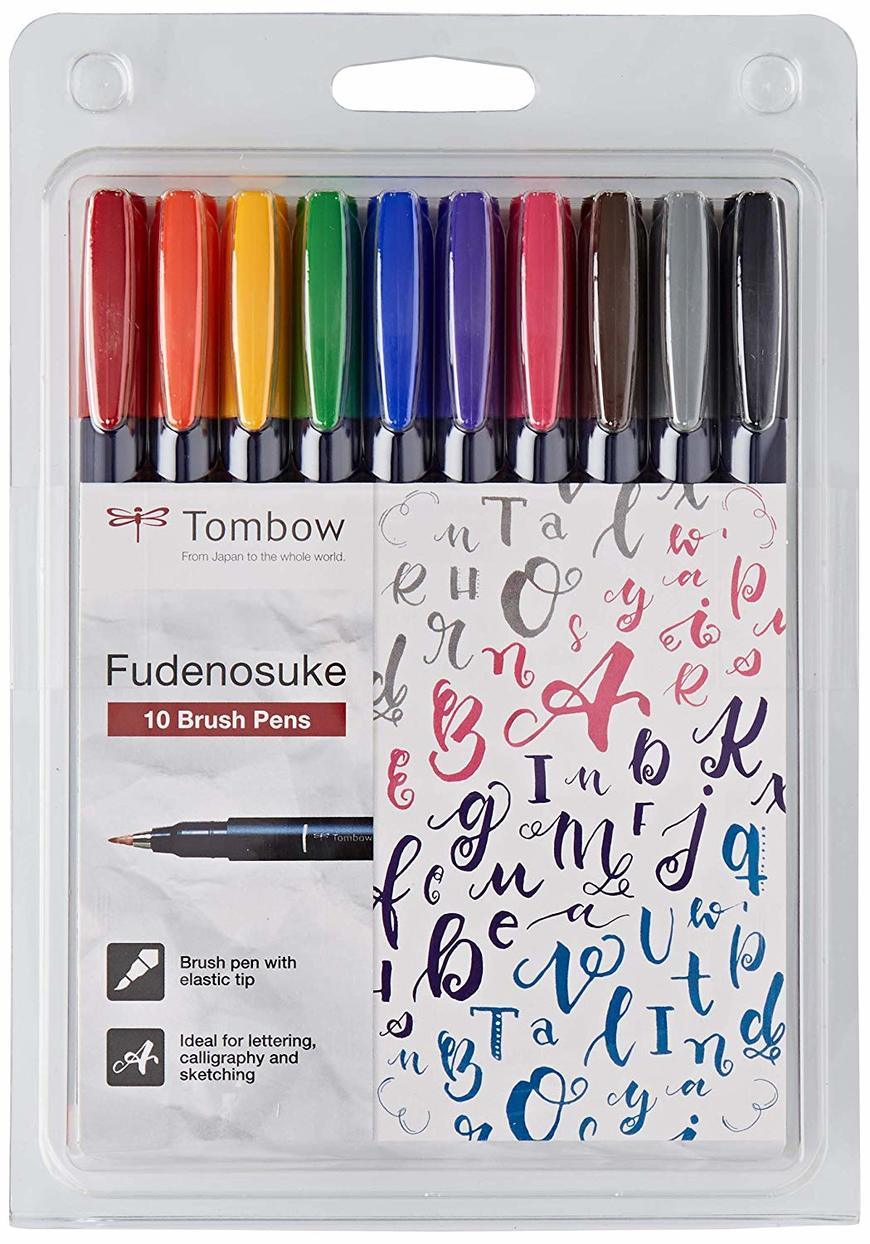 Fashion Tombow Fudenosuke Brush Pens (2-Pack) : Office ... - Amazon.com