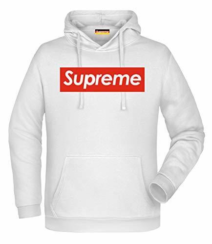 Social Supreme Germany Hoodie Weiss Rot/Weiss