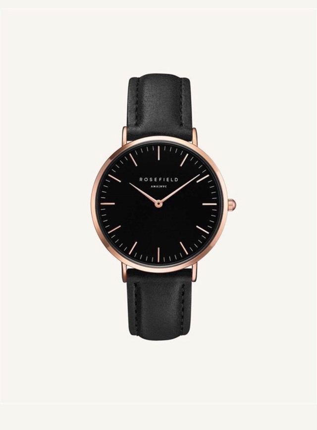 Productos Relógio Rosefield The Bowery Black Black Rose gold