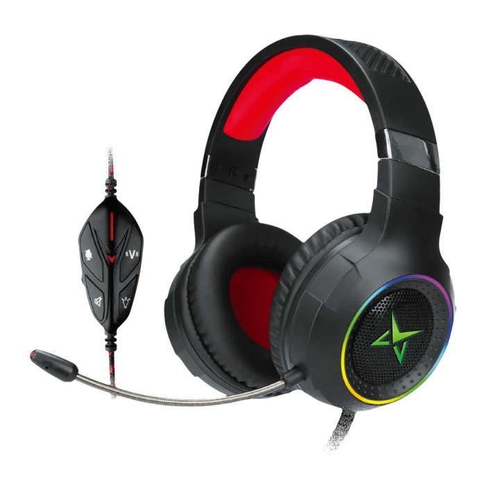 Moda Headset Matrics SnowStorm 7.1 USB RGB Preto

