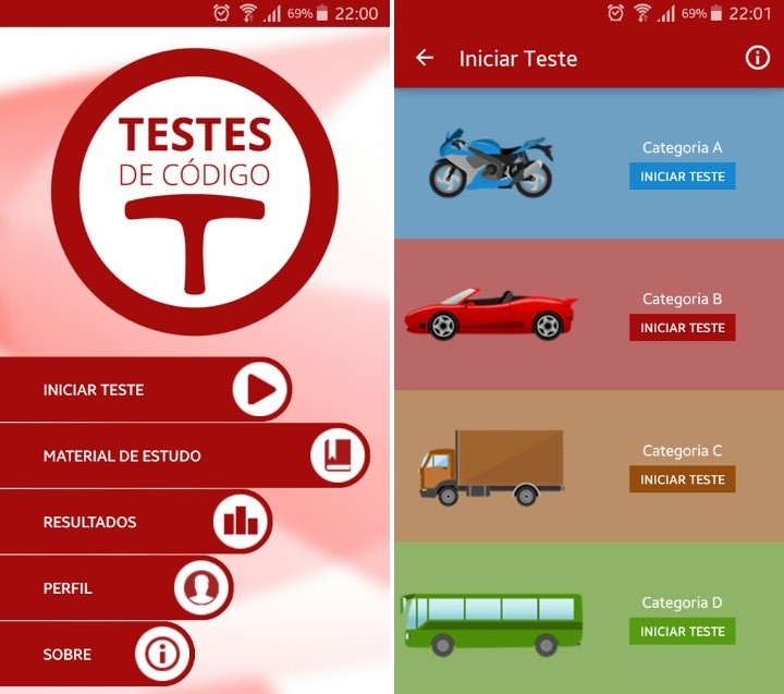 App Testes de código grátis (IMT)