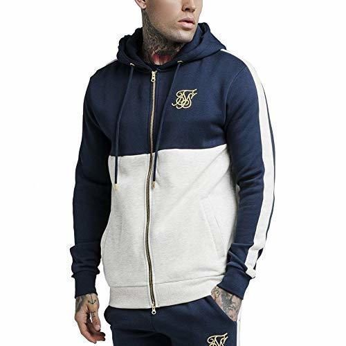 Sik Silk Chaqueta Chándal Gris Hombre Hoodie