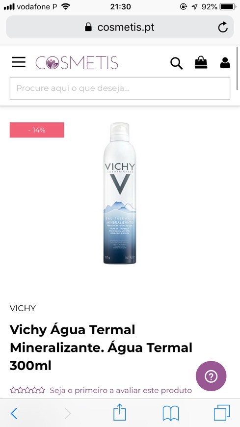 Product Vichy-água termal