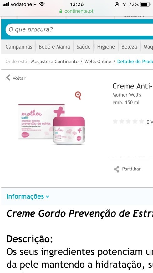 Productos Creme Anti-Estrias