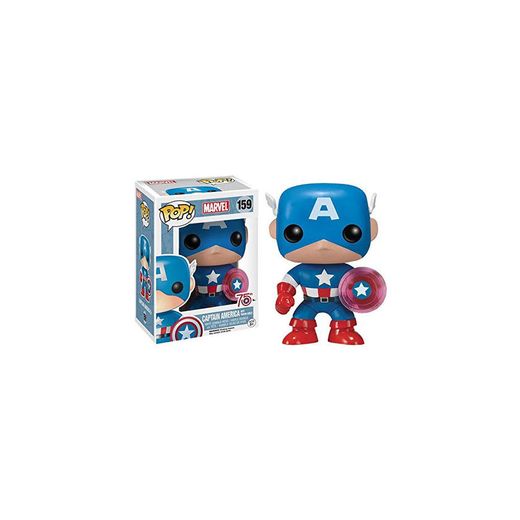 Funko- Pop Marvel: Endgame-Captain America w/BrokenShield & Mjolnir Capt A w/BrokenShield&Mjolnir Colctib