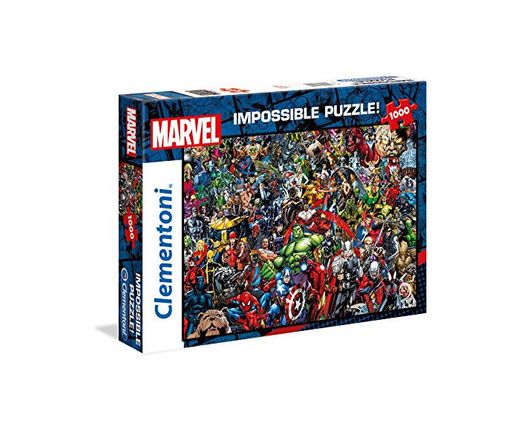 Clementoni Puzzle Impossible Marvel 1000 pzas, Multicolor