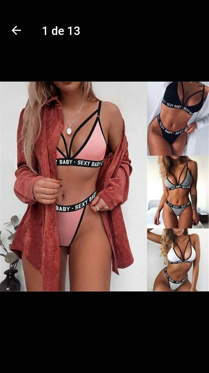 Producto Multicolor sexy bikini underwear set swimsuit letter printin