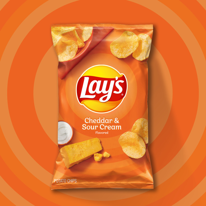 Product Lays cheddar & sour cream