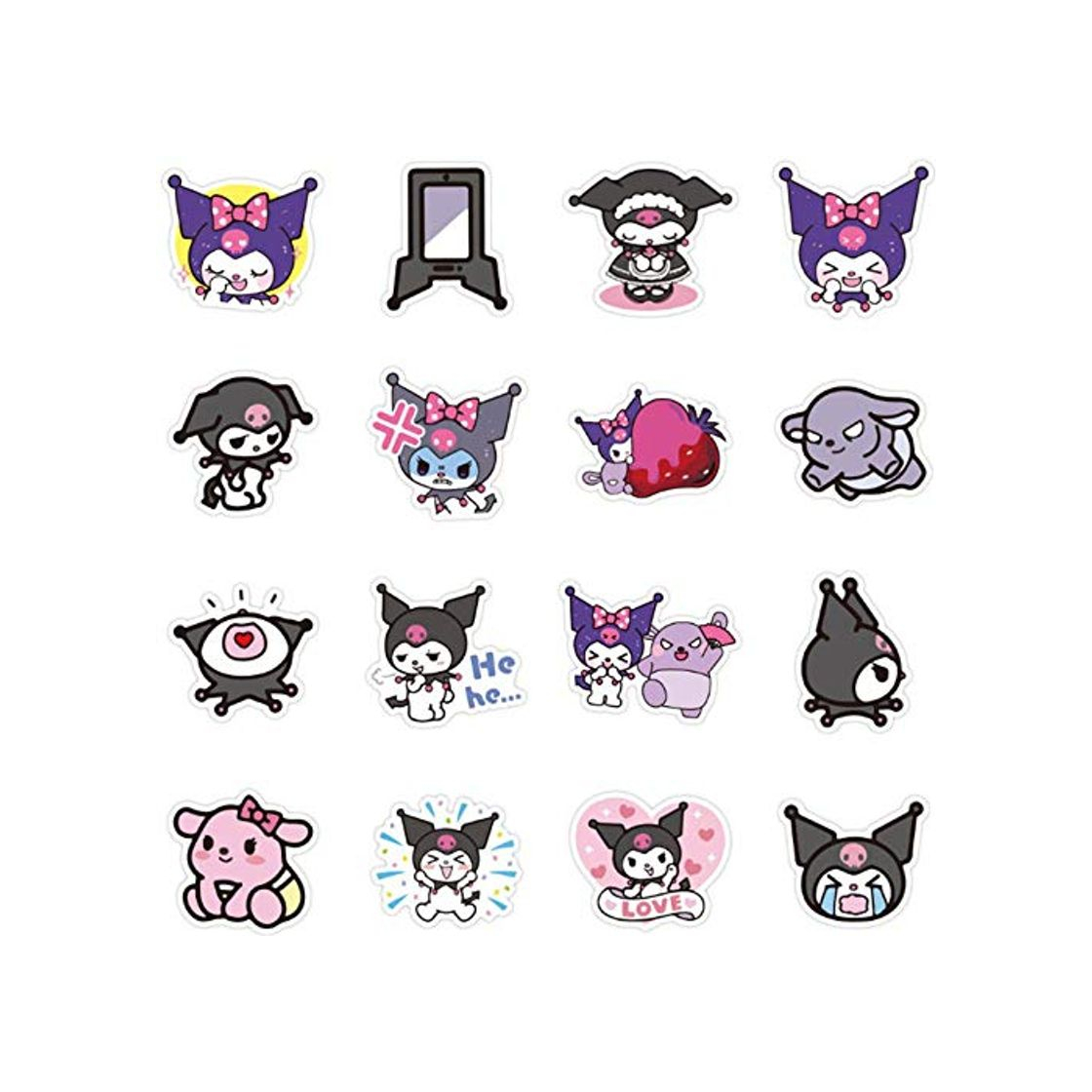 Products 100PCS Kuromi Melody Keroppi Pekkle Cute Stickers for Children Letter Diary Stationery Pegatinas Stickers Sticker