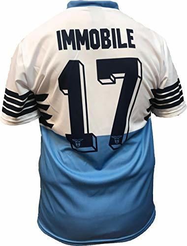Camiseta Jersey Futbol S.S. Lazio Ciro Immobile Replica Oficial Autorizado 2018-2019 Niños