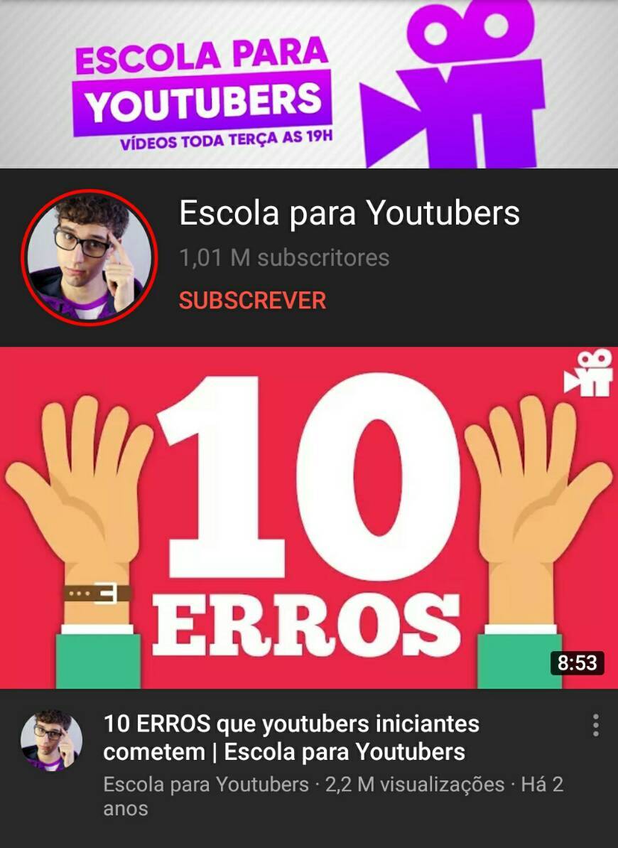 Moda Escola para Youtubers 