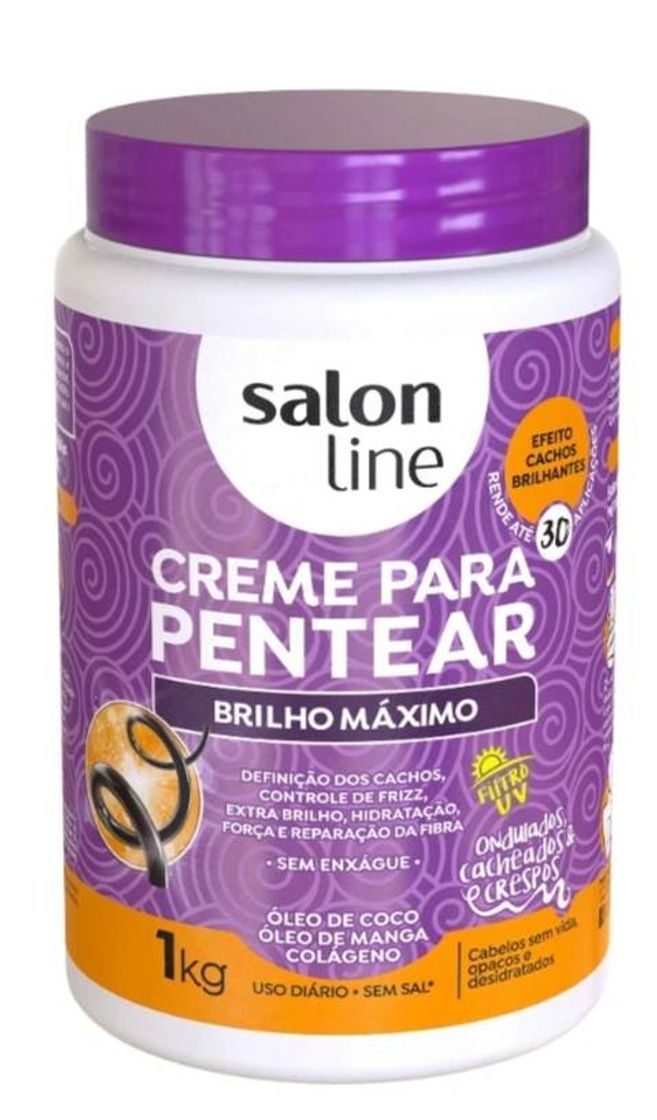 Moda Salon Line Creme de pentear Brilho máximo