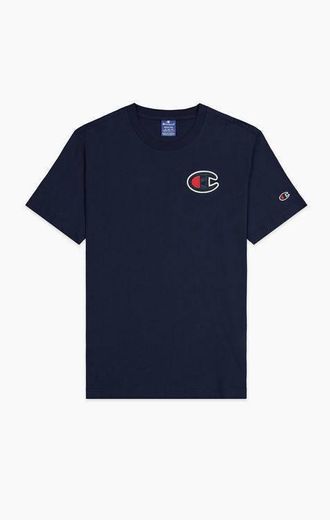 Satin C Logo Crew Neck T-Shirt
