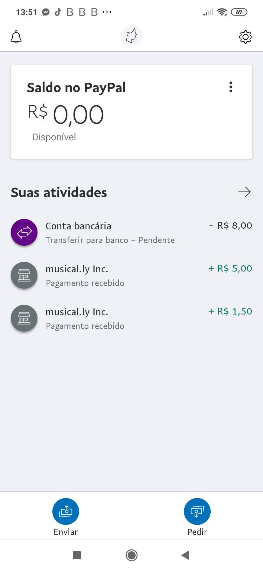 Aplicaciones App Tiktok baixe e use o código 20546968 e ganhe dinheiro.