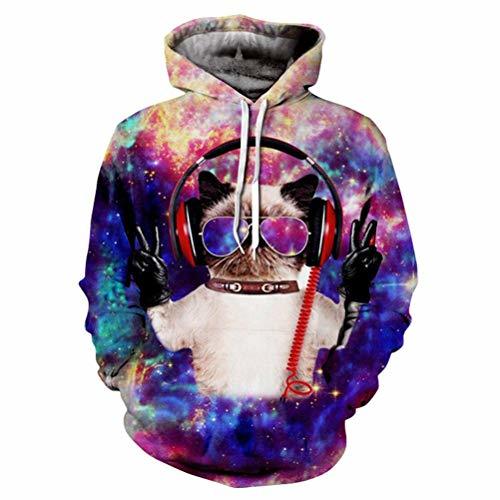 Zbywy Fluffy Hoodie Casual Prendas de Vestir Exteriores Sudadera con Capucha Top