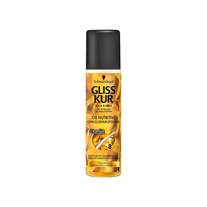 Beauty Gliss Kur Oil Nutritive Express Repair Conditioner Spray 6.76 fl oz by