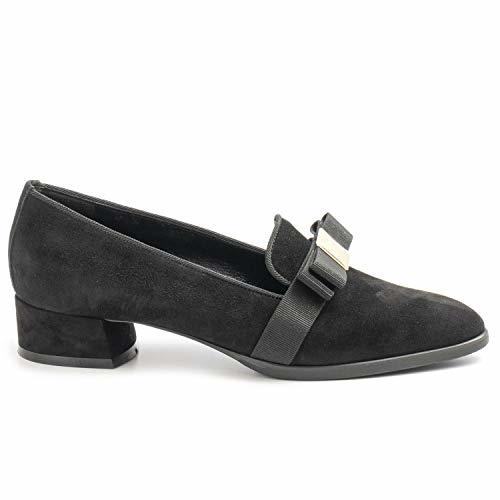 Fashion Franca 4023 709CAM - Zapatos de Ante para Mujer, Color Negro con