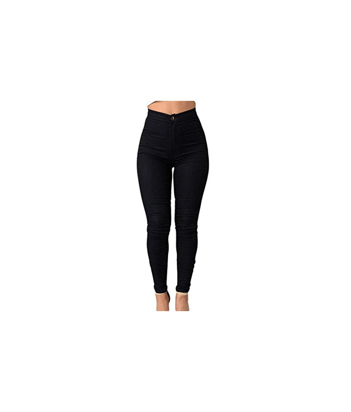 Fashion ZKOO Cintura Alta Pantalones Jeans Mujer Elástico Flacos Vaqueros Leggings Push up