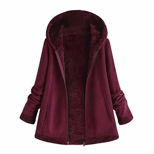 Talla Grande Invierno Camisolas Lana Marron Perro pequeño Trenca Capucha Pelo Cardigan