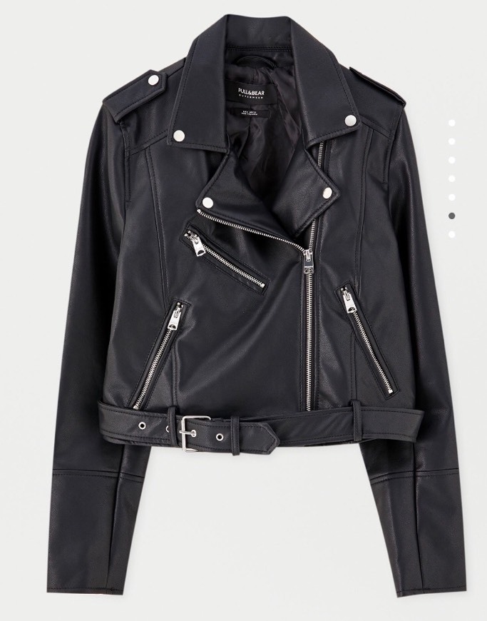 Social CHAQUETA CUERO PULL AND BEAR