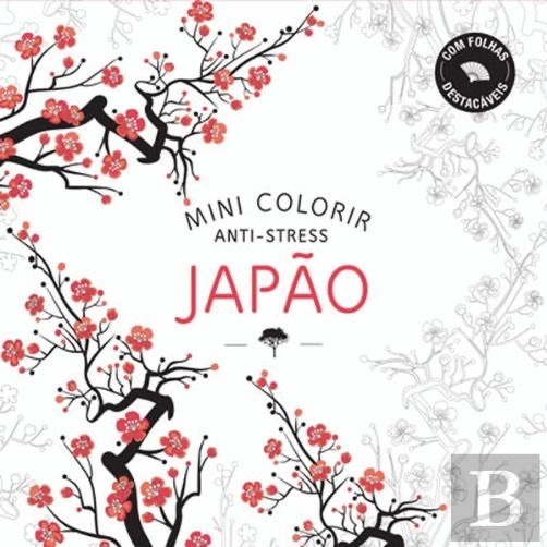 Book Mini Colorir Anti-Stress Japão