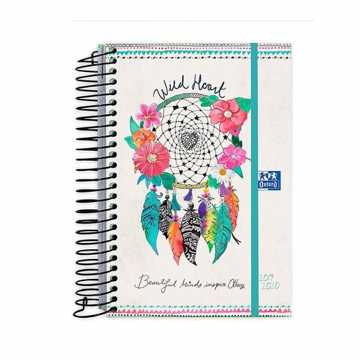 AGENDA ESCOLAR OXFORD BOHO DREAM TE 12X18 DIA PAGINA 19-20 SURTIDA